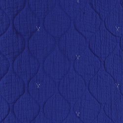 Quilted Double Gauze Cobalt